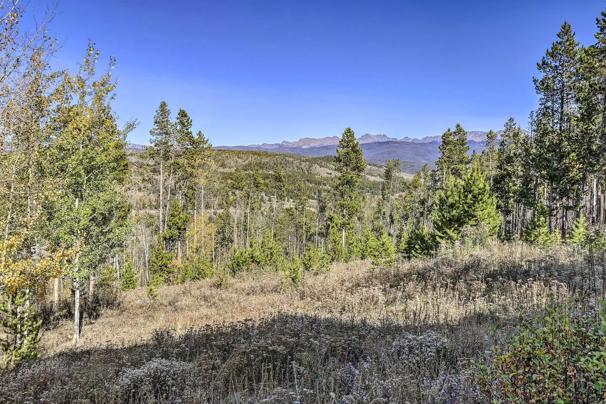 A sweeping view of distant mountains, lush forests, and an open meadow, bathed in tranquil sunrise light. The scene invites outdoor exploration, with visible hiking trails and abundant opportunities for wildlife observation and photography.